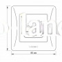 Розетка CAT6 одинарная компьютерная черный графит Videx Binera 